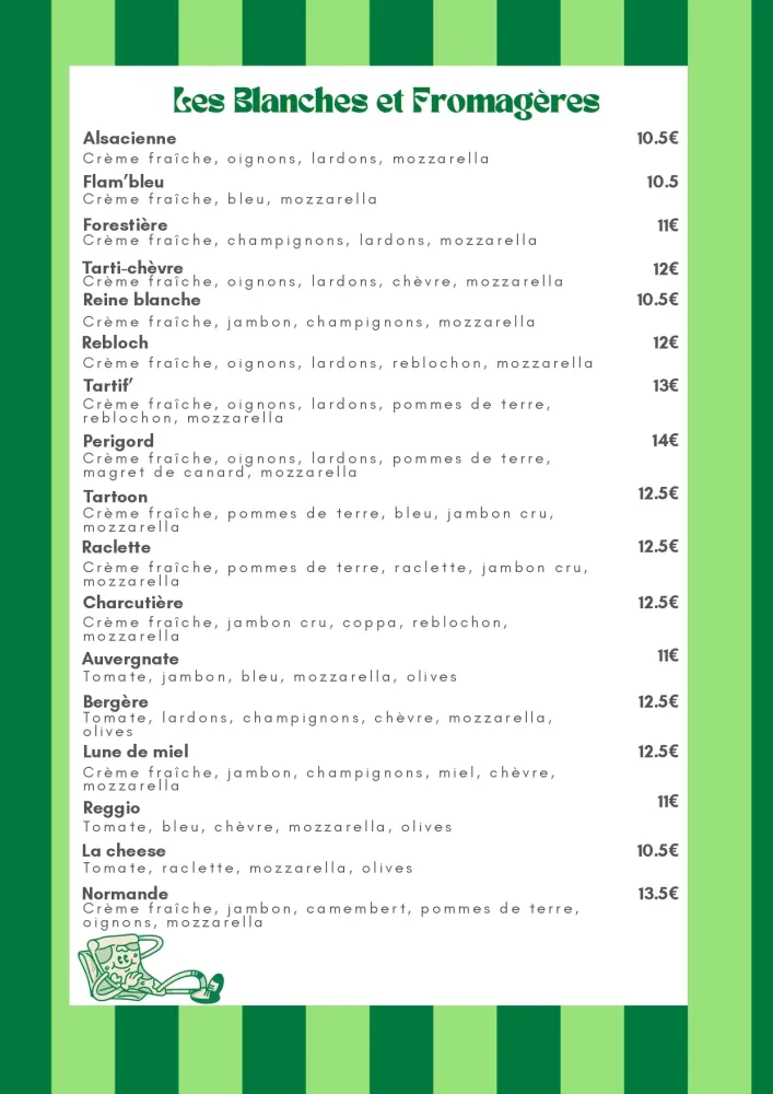 carte 2026 pizzas